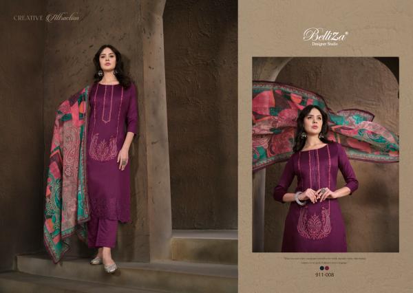 Belliza Jashn E Ishq Vol 7 Cotton Embroidered Dress Material